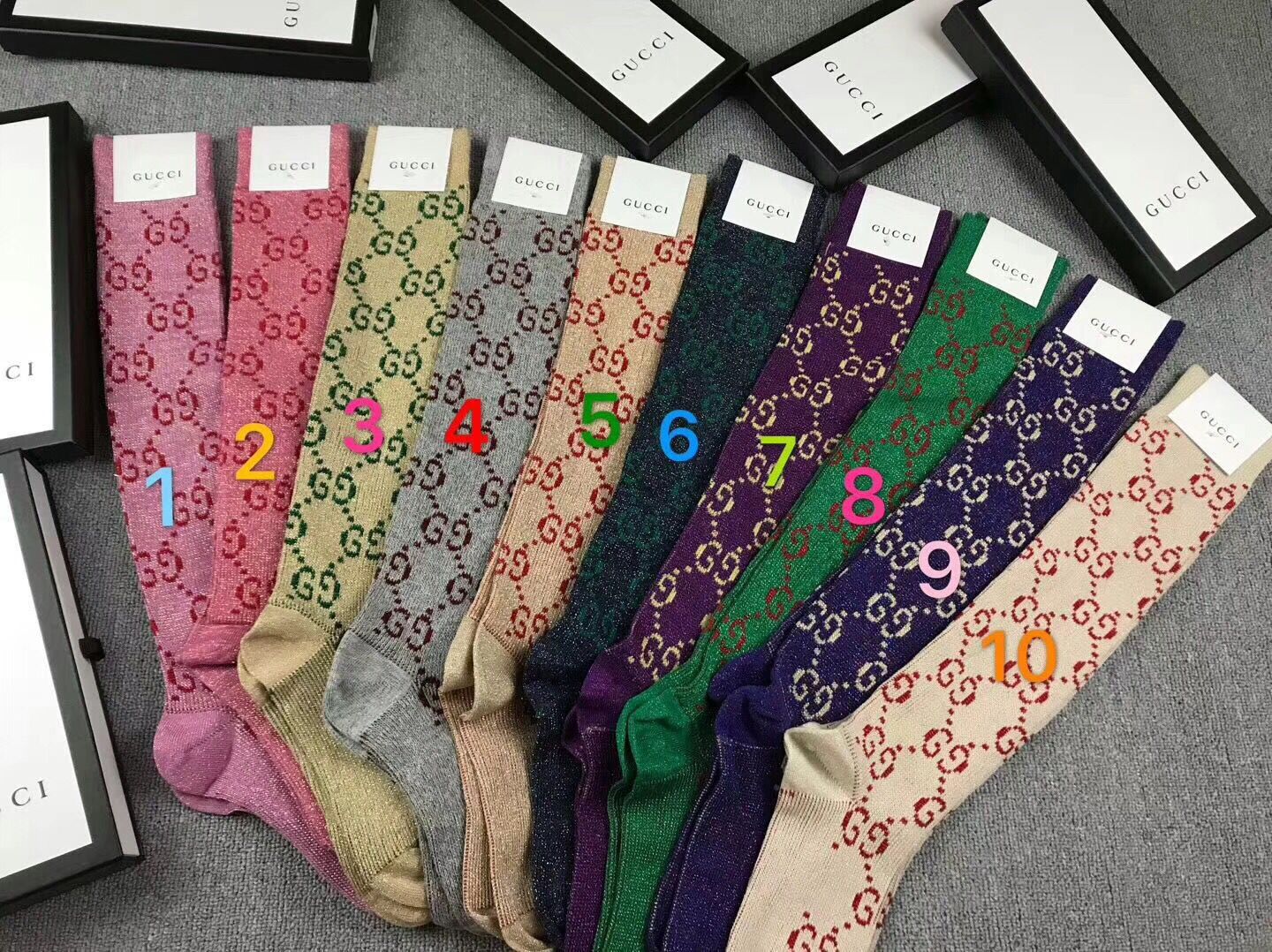 G*u*i long socks aaa(only 1 pair)-012