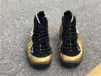 Authentic Nike Air Foamposite Pro Gold-009