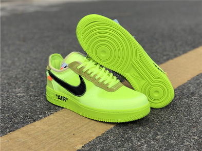 OFF-WHITE x Nike Air Force 1 “Volt”(women)-010