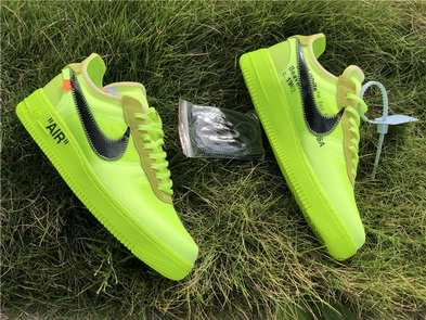 OFF-WHITE x Nike Air Force 1 “Volt”(women)-010