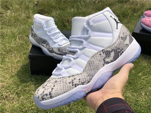 Air Jordan 11 High Top Snakeskin Gray