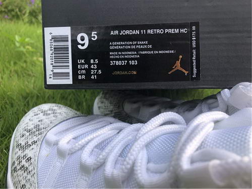 Air Jordan 11 High Top Snakeskin Gray