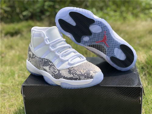 Air Jordan 11 High Top Snakeskin Gray