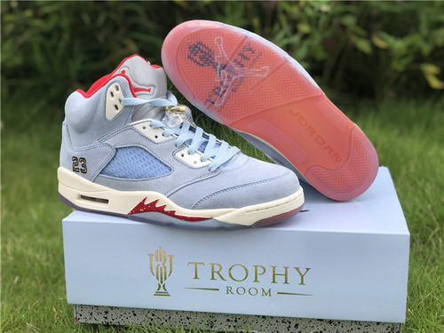 Trophy Room x Air Jordan 5 “Ice Blue”