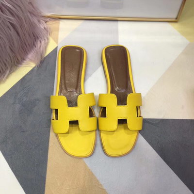 H**mes slippers women(aaa)-017