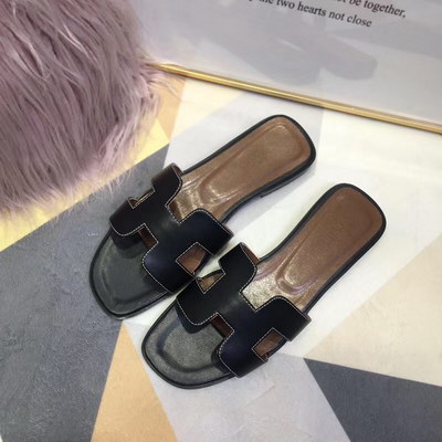 H**mes slippers women(aaa)-014