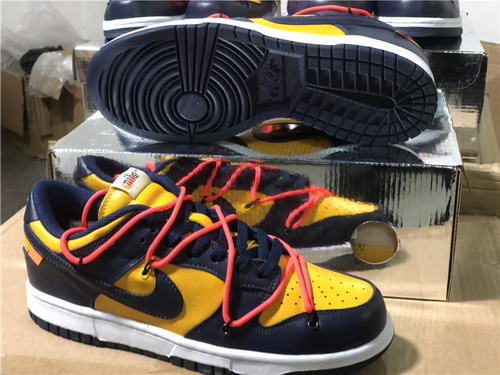 OFF-WHITE x Nike Dunk Low “University Gold