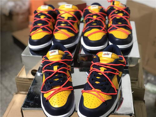 OFF-WHITE x Nike Dunk Low “University Gold