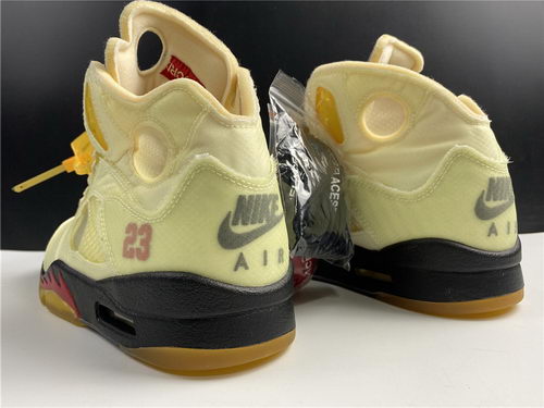 Air Jordan 5s Salt/fire red