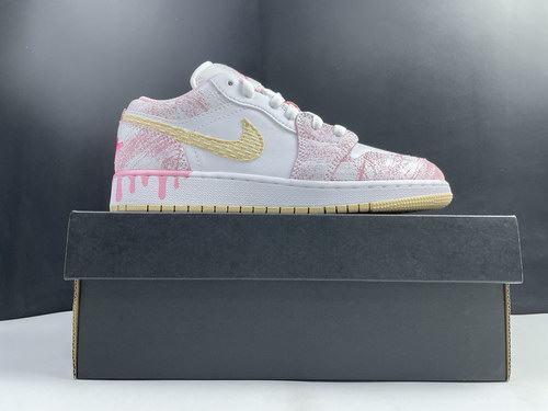 Air Jordan 1 Low GS Paint Drip