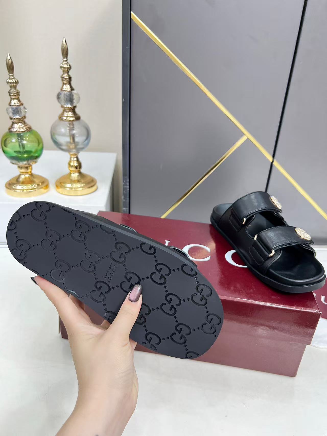 G*u*i slippers women(aaa)-186