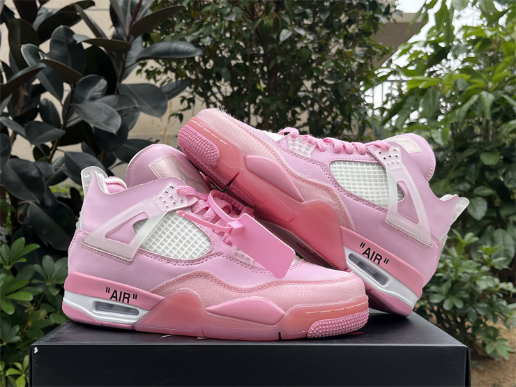 Air Jordan 4 OFF-WHITE x AJ4 Pink
