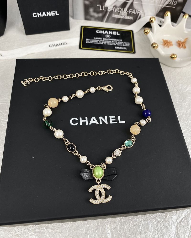 Ch*el necklace-194