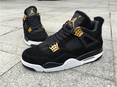 Air Jordan 4 Black Suede